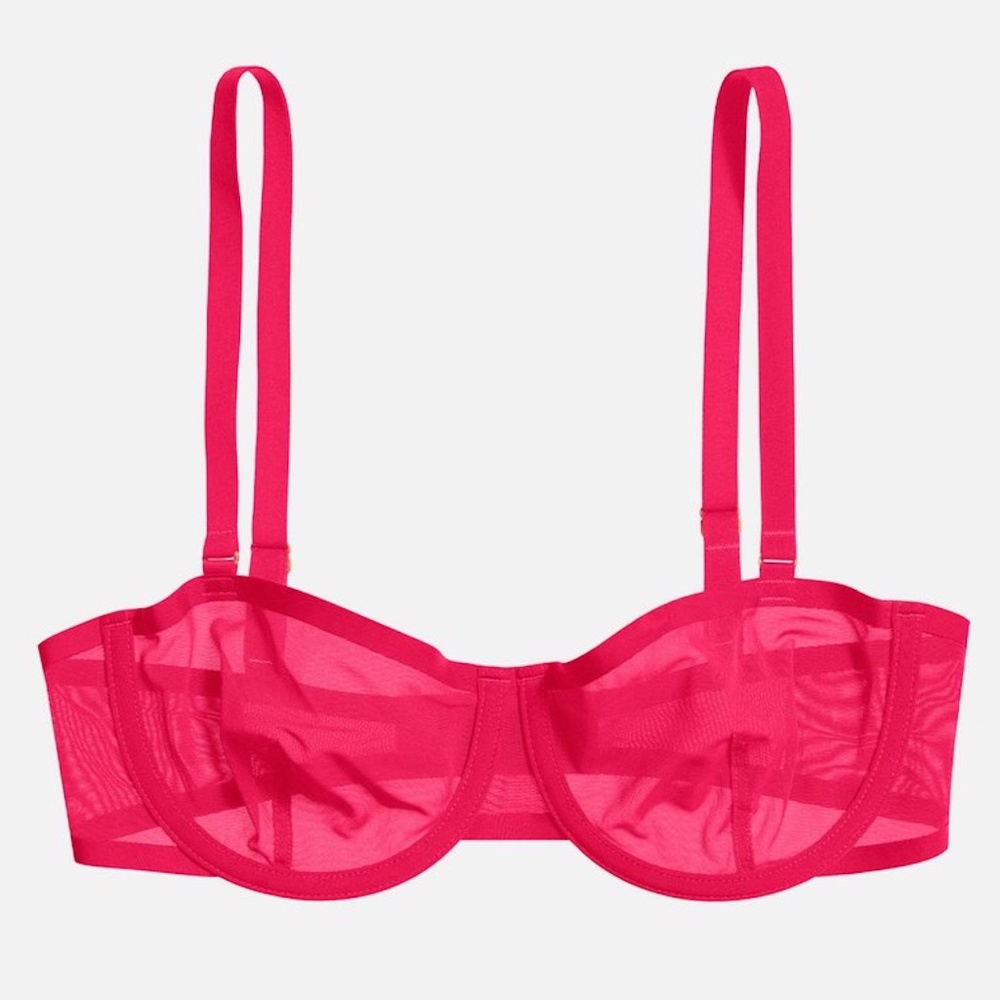 Balconette bra in Dahlia